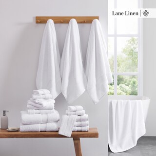 Foto 5 | Foto 5 | Juego De Toallas Lane Linen De Algodón De Lujo, 18 Piezas, Color Blanco - Venta Internacional.