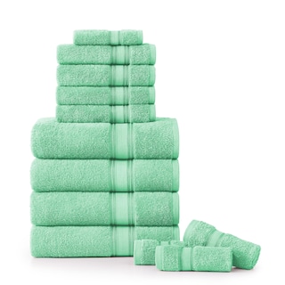 Foto 1 | Foto 1 | Juego De Toallas De Baño Lane Linen Luxury, 12 Piezas, 100% Algodón, Aguamarina - Venta Internacional.