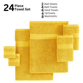 Foto 5 | Foto 5 | Juego De Toallas De Baño Lane Linen, 24 Unidades, 100% Algodón, Para Baño - Venta Internacional.