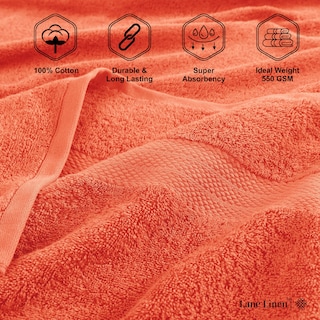 Foto 6 | Foto 6 | Juego De Toallas De Baño Lane Linen, Paquete De 4 Unidades, 100% Algodón, Secado Rápido, 550 G/m² - Venta Internacional.