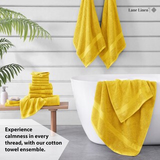 Foto 3 | Foto 3 | Juego De Toallas De Baño Lane Linen, 16 Unidades, 100% Algodón, 600 G/m², Absorbentes - Venta Internacional.