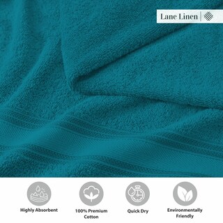 Foto 7 | Foto 7 | Juego De Toallas Lane Linen Luxury, 100% Algodón, 18 Piezas Sea Port - Venta Internacional.