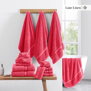 Foto 5 | Foto 5 | Juego De Toallas De Baño Lane Linen Luxury, 12 Piezas, 100% Algodón - Venta Internacional.