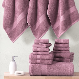 Foto 5 | Foto 5 | Juego De Toallas De Baño Lane Linen, 100% Algodón, 18 Unidades Wishful Mauve - Venta Internacional.