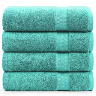 Foto 1 | Foto 1 | Juego De Toallas De Baño Lane Linen, 100% Algodón, Secado Rápido, Color Verde Azulado (4 X 70 X 140 Cm) - Venta Internacional.