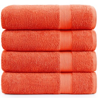 Foto 1 | Foto 1 | Juego De Toallas De Baño Lane Linen Tiger Lily, 100% Algodón, Paquete De 4 - Venta Internacional.