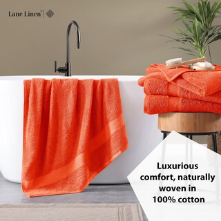 Foto 4 | Foto 4 | Juego De Toallas De Baño Lane Linen Tiger Lily, 100% Algodón, Paquete De 4 - Venta Internacional.