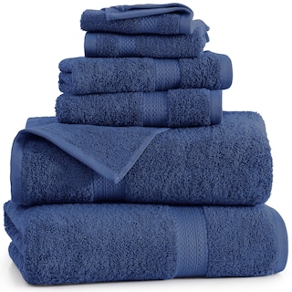 Foto 2 | Foto 2 | Juego De Toallas De Baño Lane Linen, 100% Algodón, 6 Piezas, Azul Marino - Venta Internacional.