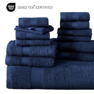 Foto 7 | Foto 7 | Juego De Toallas De Baño Lane Linen, 100% Algodón, 6 Piezas, Azul Marino - Venta Internacional.