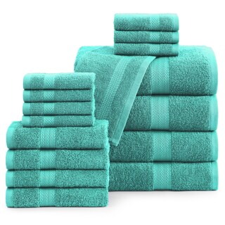 Foto 1 | Foto 1 | Juego De Toallas De Baño Lane Linen, 16 Unidades, 100% Algodón, 600 G/m², Verde Azulado - Venta Internacional.