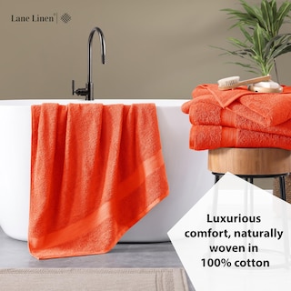 Foto 4 | Foto 4 | Juego De Toallas De Baño Lane Linen Tiger Lily, 100% Algodón, 35 X 66 Cm, Paquete De 2 - Venta Internacional.