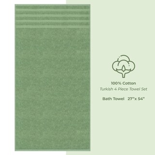 Foto 4 | Foto 4 | Juego De Toallas De Baño American Soft Linen Luxury, 4 Piezas, 100% Algodón - Venta Internacional.