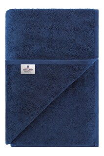Foto 7 | Foto 7 | Toalla De Baño American Soft Linen De Gran Tamaño, 100% Algodón, Azul Marino - Venta Internacional.