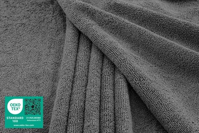 Foto 2 | Foto 2 | Toalla De Baño American Soft Linen Gris Oscuro 100% Algodón 40x80 Cm - Venta Internacional.