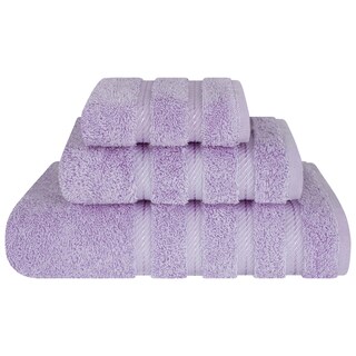 Foto 1 | Foto 1 | Juego De Toallas American Soft Linen Premium, 3 Piezas, Lila Y Algodón - Venta Internacional.