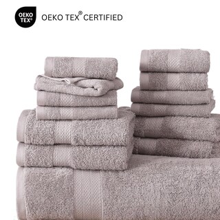Foto 7 | Foto 7 | Juego De Toallas De Baño Lane Linen, 16 Unidades, 100% Algodón, 600 G/m², Platino - Venta Internacional.