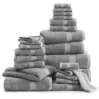 Foto 2 | Foto 2 | Juego De Toallas De Baño Lane Linen, 24 Piezas, 100% Algodón, Color Gris Espacial - Venta Internacional.