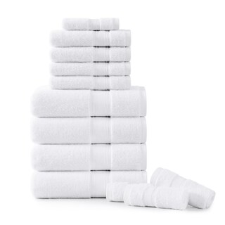 Foto 1 | Foto 1 | Juego De Toallas De Baño Lane Linen Luxury, 12 Piezas, 100% Algodón, Color Blanco - Venta Internacional.