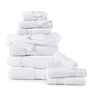 Foto 2 | Foto 2 | Juego De Toallas De Baño Lane Linen Luxury, 12 Piezas, 100% Algodón, Color Blanco - Venta Internacional.