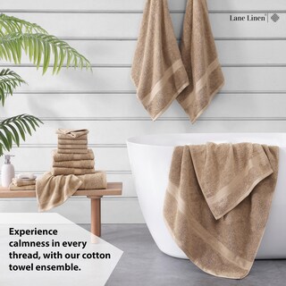 Foto 3 | Foto 3 | Juego De Toallas De Baño Lane Linen 100% Algodón Mercerizado 16 Piezas - Venta Internacional.