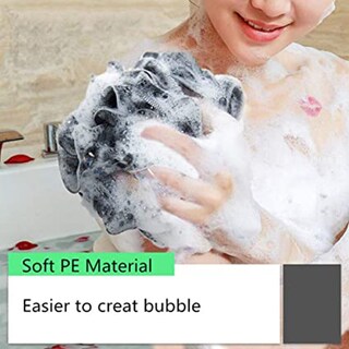 Foto 5 | Foto 5 | Juego De 5 Bolas De Bambú Para Baño De Limpieza Profunda Esponjosas Negras - Venta Internacional.
