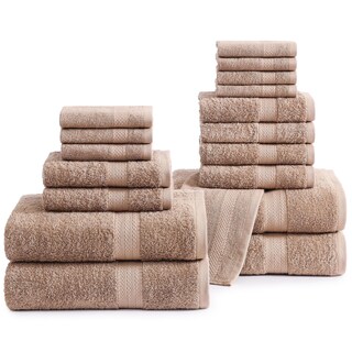Foto 1 | Foto 1 | Juego De Toallas De Baño Lane Linen 100% Algodón 18 Piezas Color Topo - Venta Internacional.