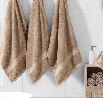 Foto 5 | Foto 5 | Juego De Toallas De Baño Lane Linen 100% Algodón 18 Piezas Color Topo - Venta Internacional.