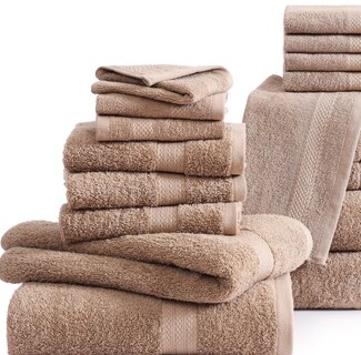 Foto 7 | Foto 7 | Juego De Toallas De Baño Lane Linen 100% Algodón 18 Piezas Color Topo - Venta Internacional.
