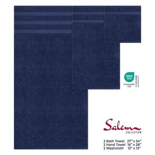 Foto 4 | Foto 4 | Juego De Toallas De Baño American Soft Linen Salem 100% Algodón 600 G/m² 6 Unidades - Venta Internacional.