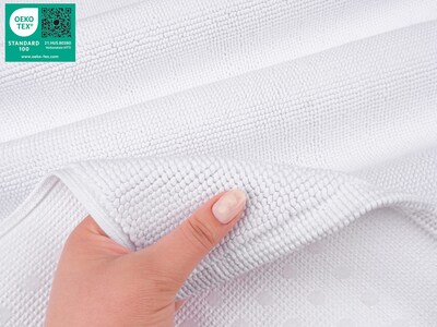 Foto 6 | Foto 6 | Alfombra De Baño American Soft Linen 100% Algodón 43 X 61 Cm Color Blanco - Venta Internacional.