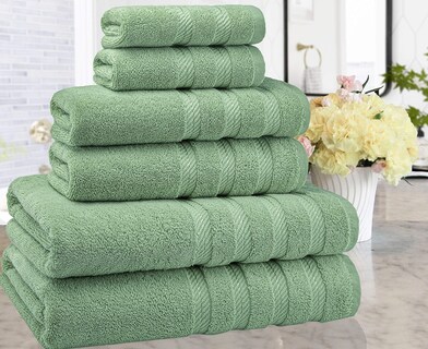 Foto 2 | Foto 2 | Juego De Toallas American Soft Linen 100% Algodón Cardado 590 G/m² 6 Unidades - Venta Internacional.