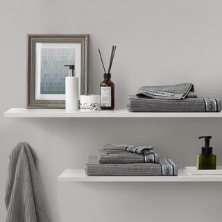 Foto 6 | Foto 6 | Toallas De Baño Nautica De Algodón Suave Y Absorbente 6 Piezas Signature Grey - Venta Internacional.