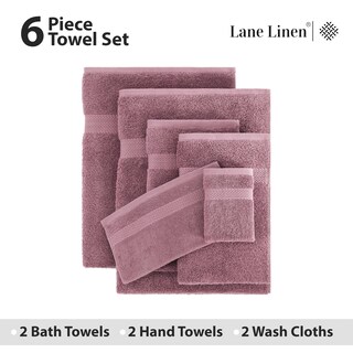 Foto 4 | Foto 4 | Juego De Toallas De Baño Lane Linen 100% Algodón Mercerizado 6 Piezas - Venta Internacional.