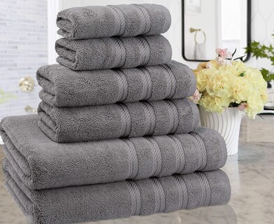 Foto 2 | Foto 2 | Juego De Toallas American Soft Linen 100% Algodón Cardado 590 G/m² 6p - Venta Internacional.