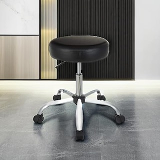 Foto 5 | Foto 5 | Taburete De Bar Drafting Spa Con Ruedas Amazon Basics, Negro - Venta Internacional.
