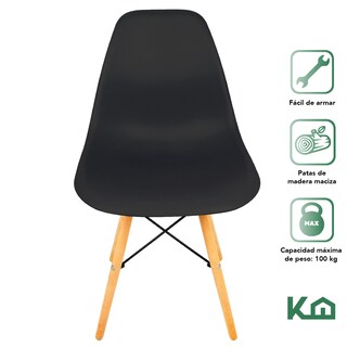 Foto 2 | Foto 2 | Sillas Eames KingsHouse COMBO-KH-20 color Negro 2 Piezas