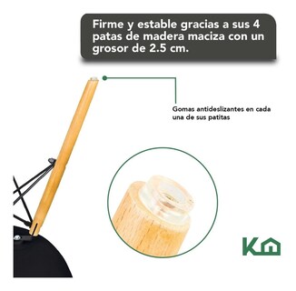 Foto 5 | Foto 5 | Sillas Eames KingsHouse COMBO-KH-20 color Negro 2 Piezas