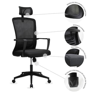 Foto 7 | Foto 7 | Silla Directiva Mundo In Cardona 249A color Negro
