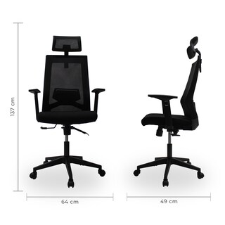 Foto 8 | Foto 8 | Silla Directiva Mundo In Carrara 241A color Negro