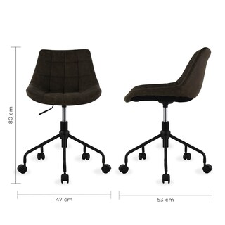 Foto 6 | Foto 6 | Silla Mundo In Ontario MOB-1102 color Marrón Giratoria