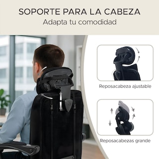 Foto 4 | Foto 4 | Silla de Escritorio Titano Ergonómica Reclinable Negro