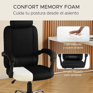Foto 7 | Foto 7 | Silla de Escritorio Titano Ergonómica Reclinable Negro