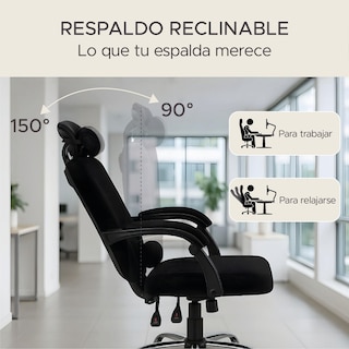 Foto 8 | Foto 8 | Silla de Escritorio Titano Ergonómica Reclinable Negro