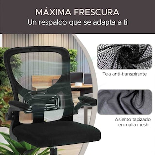 Foto 7 | Foto 7 | Silla de Oficina con Malla X-pross Negro