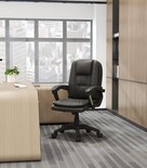 Silla de Escritorio EKE Life Home YX-2227 Negro de Cuero Sintético