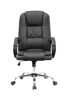 Foto 8 | Foto 8 | Silla de Escritorio EKE Life Home YX-2227 Negro de Cuero Sintético
