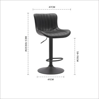 Foto 3 | Foto 3 | Banco Giratorio Eke Life Home con Respaldo Negro