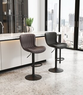 Foto 4 | Foto 4 | Banco Giratorio Eke Life Home con Respaldo Negro