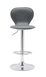 Foto 1 | Foto 1 | Banco Alto EKE Life Home 8163 color Gris con Respaldo para Barra Desayunador o Cocina Giratorio