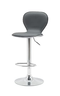 Foto 3 | Foto 3 | Banco Alto EKE Life Home 8163 color Gris con Respaldo para Barra Desayunador o Cocina Giratorio